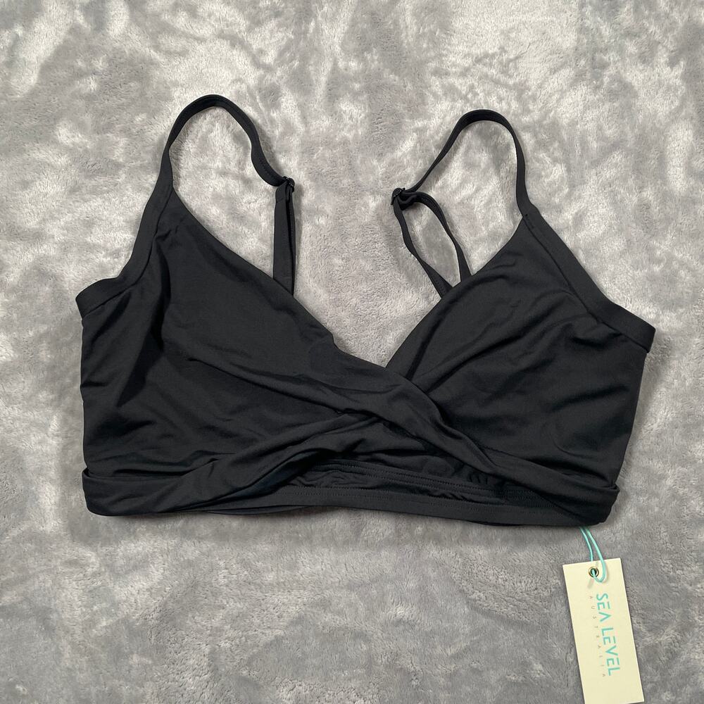 Sea Level Bikini Top Women 12 DD Essentials Twist Front Underwire Adjustable New